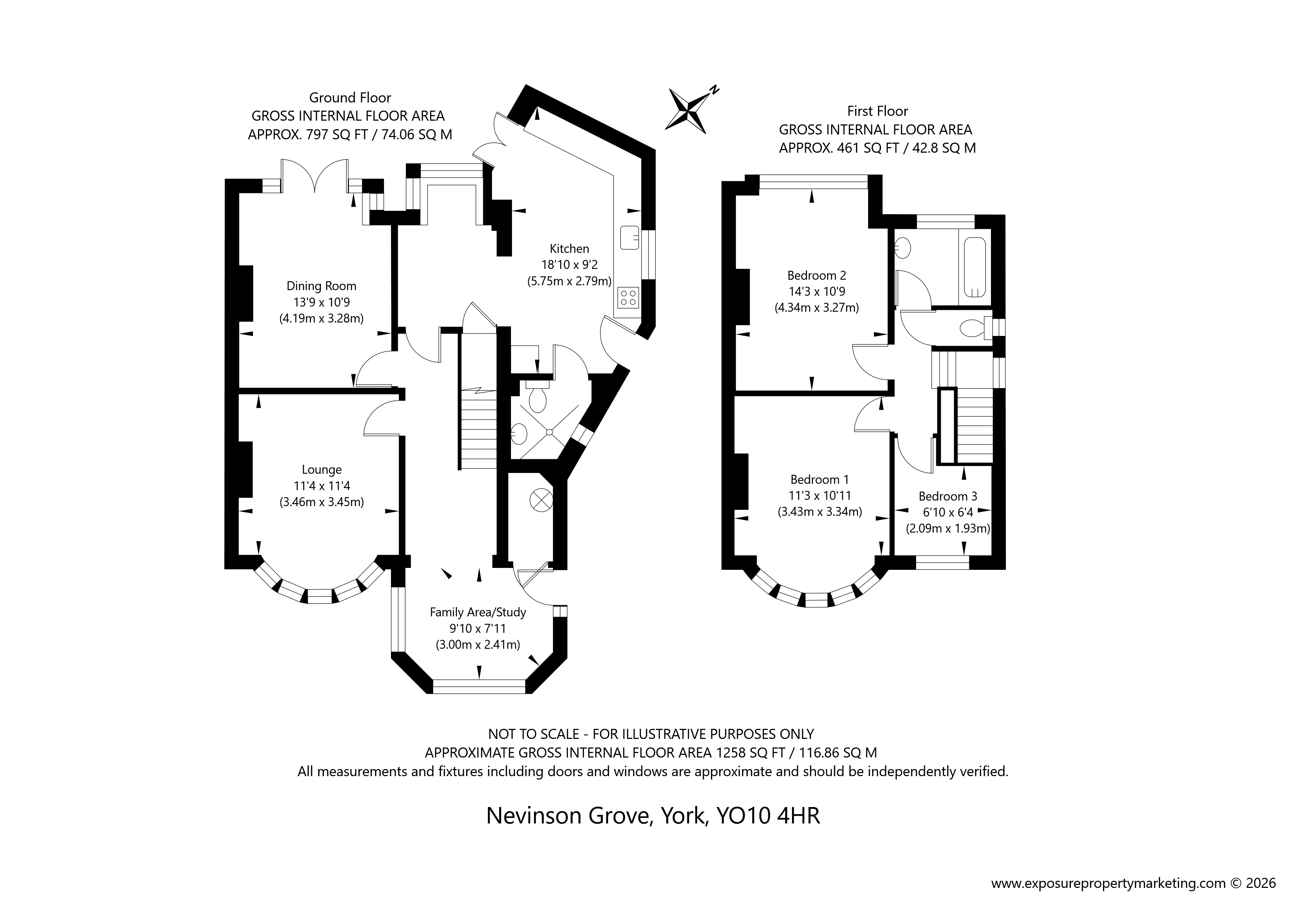 1, Nevinson Grove, North Yorkshire floorplan