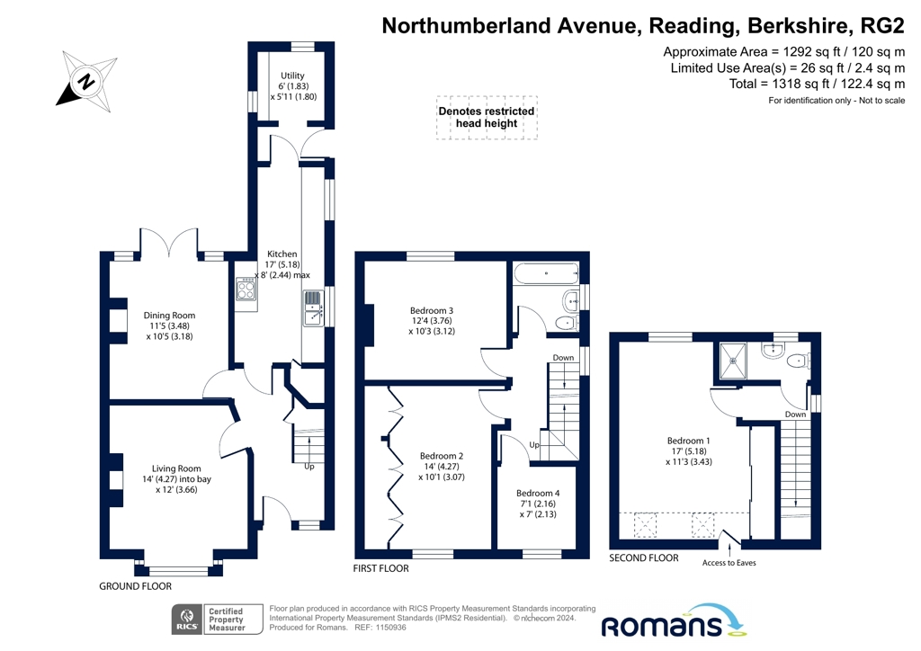 25, Northumberland Avenue, Berkshire floorplan