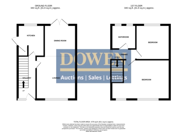 Courtney Drive, Sunderland floorplan