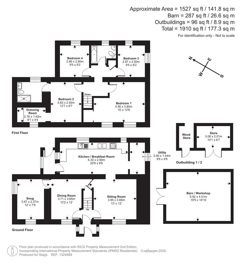 Old Mole Cottage, Beaworthy floorplan