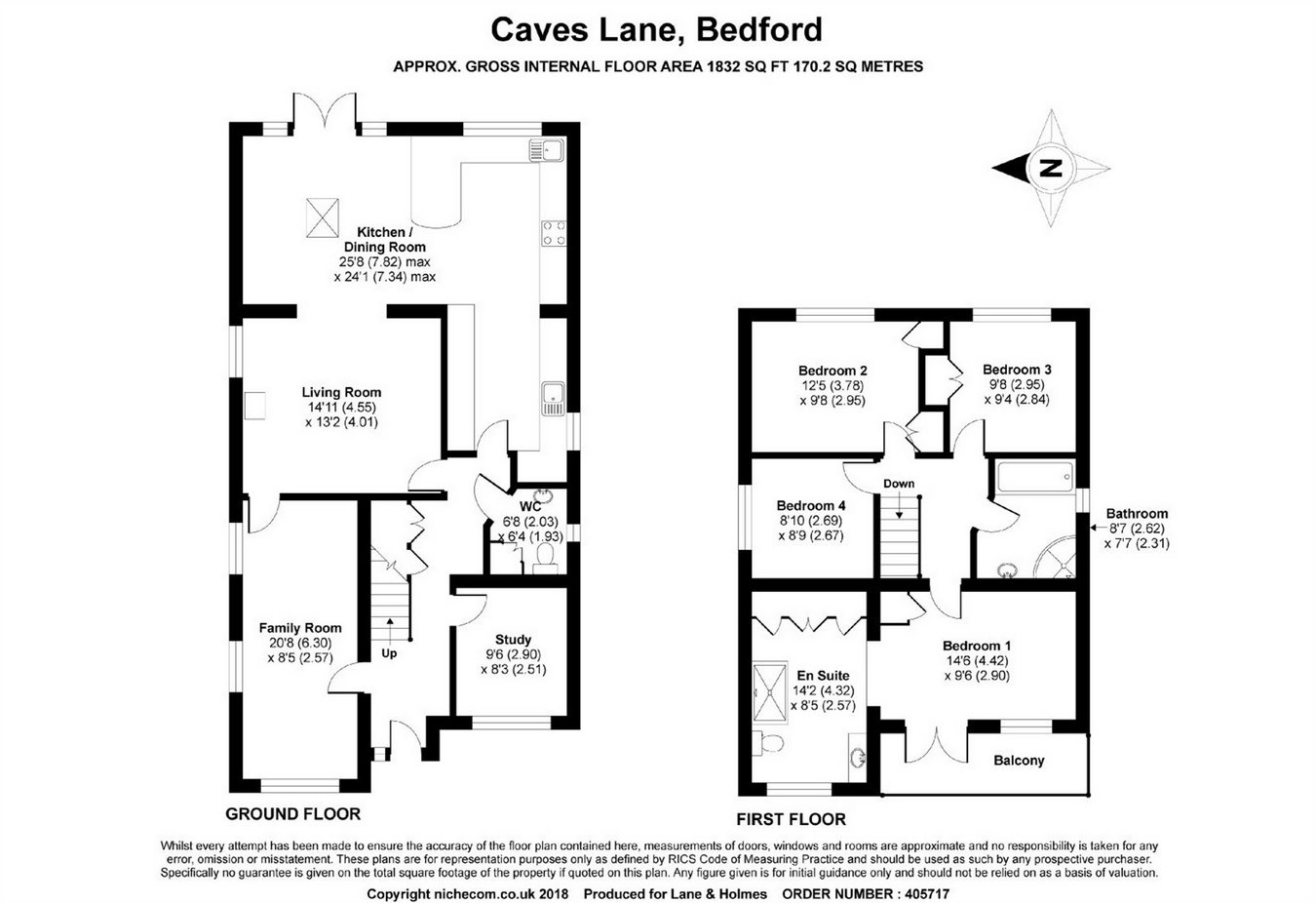 4 Bedrooms Detached house for sale in Caves Lane, Bedford MK40