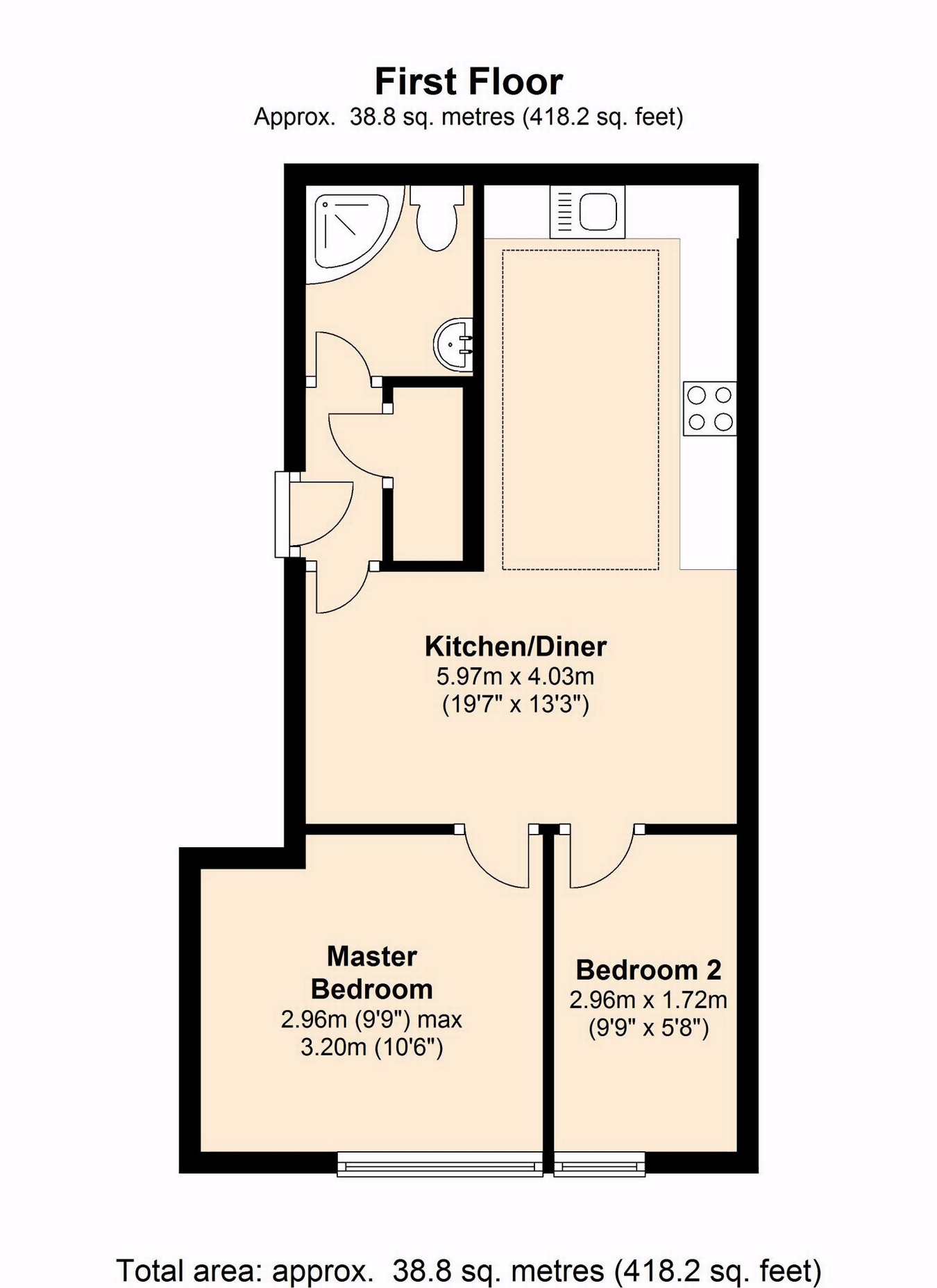 2 Bedrooms Flat to rent in High Street, London W3