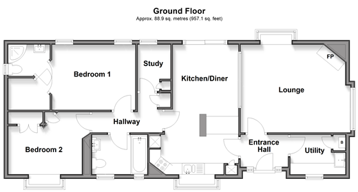 Woodlands Park Biddenden, Ashford floorplan