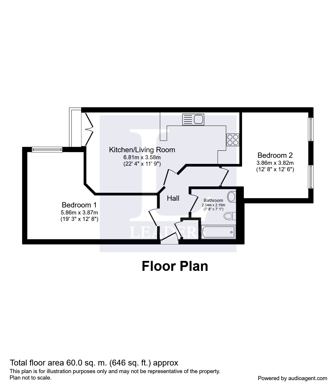 2 Bedrooms Flat to rent in Ellesmere Street, Manchester M15