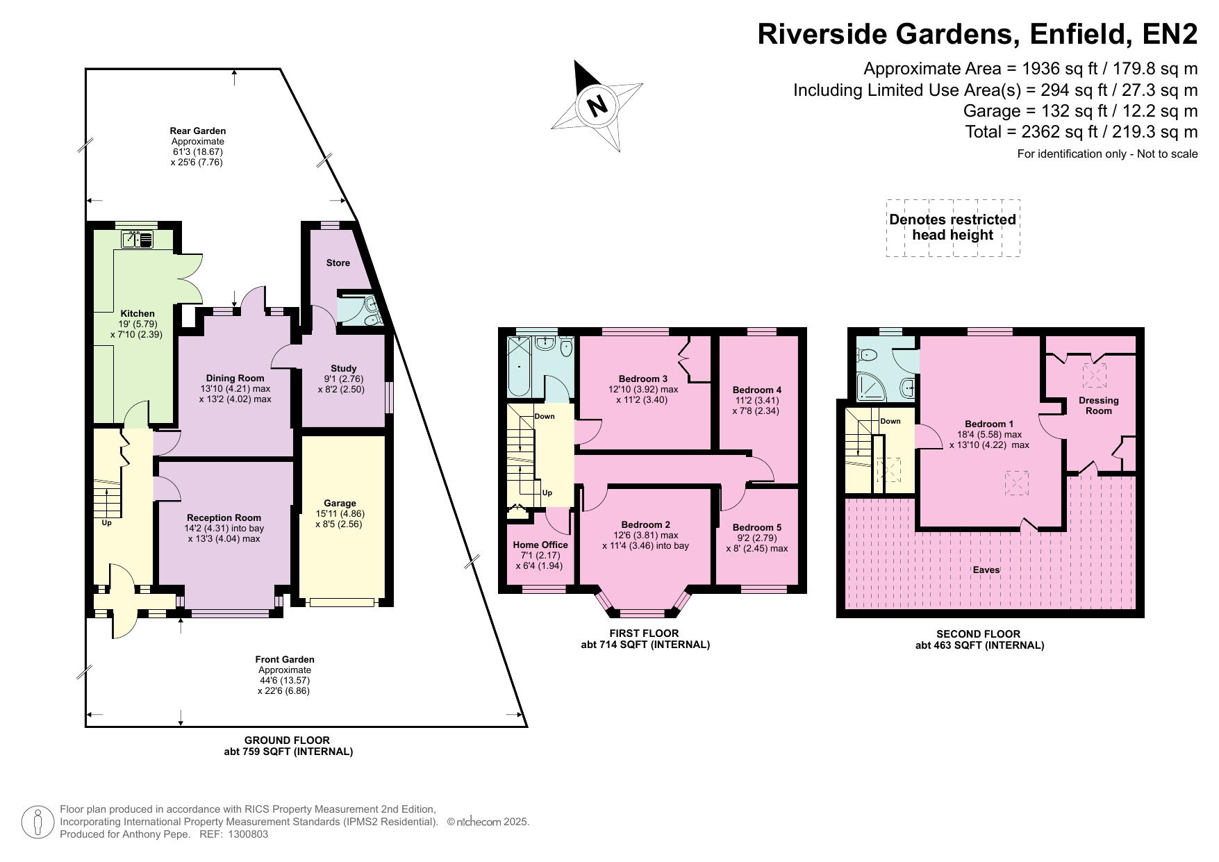 2, Riverside Gardens, Enfield floorplan