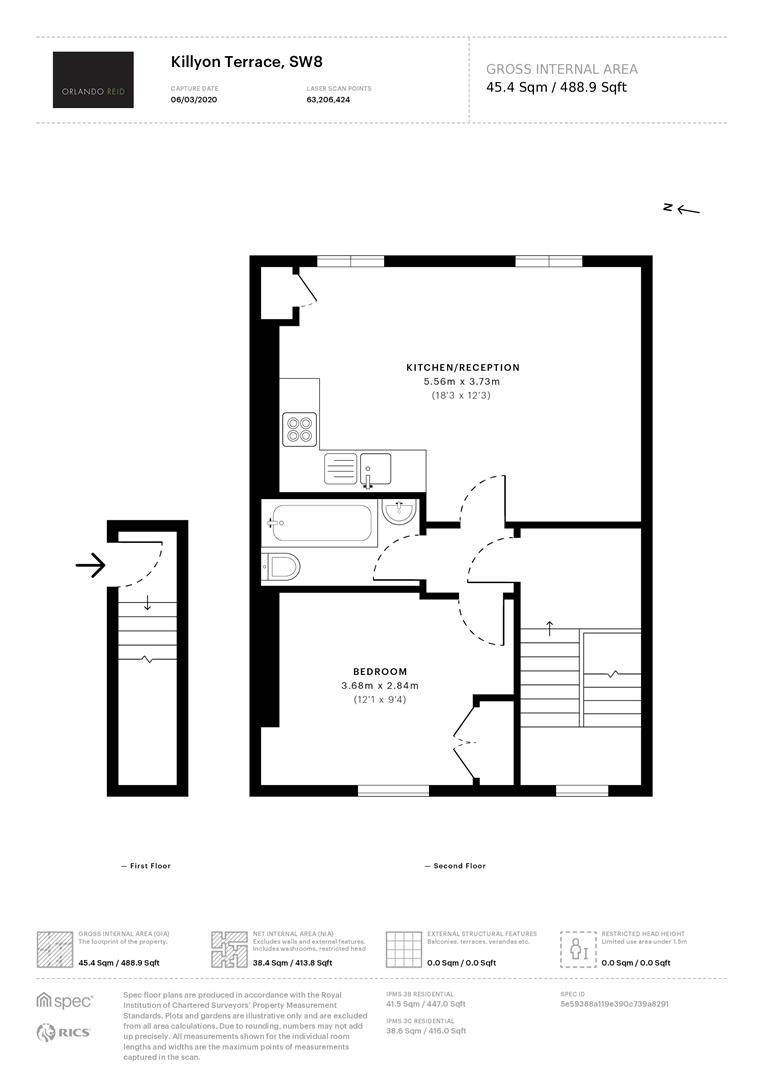 Flat C, 9, Killyon Terrace, London floorplan