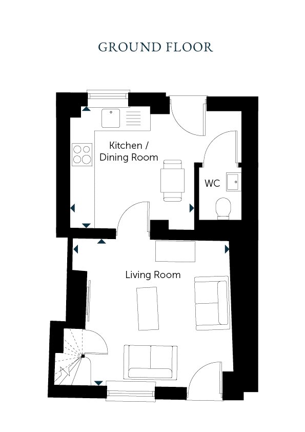 Bayfield Cottage,, St James Quay, Norwich floorplan