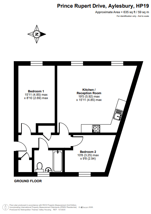 Prince Rupert Drive, Aylesbury floorplan