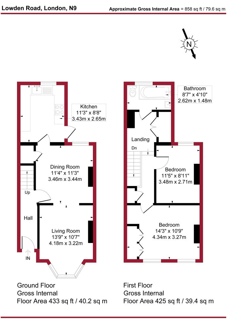 65, Lowden Road, London floorplan
