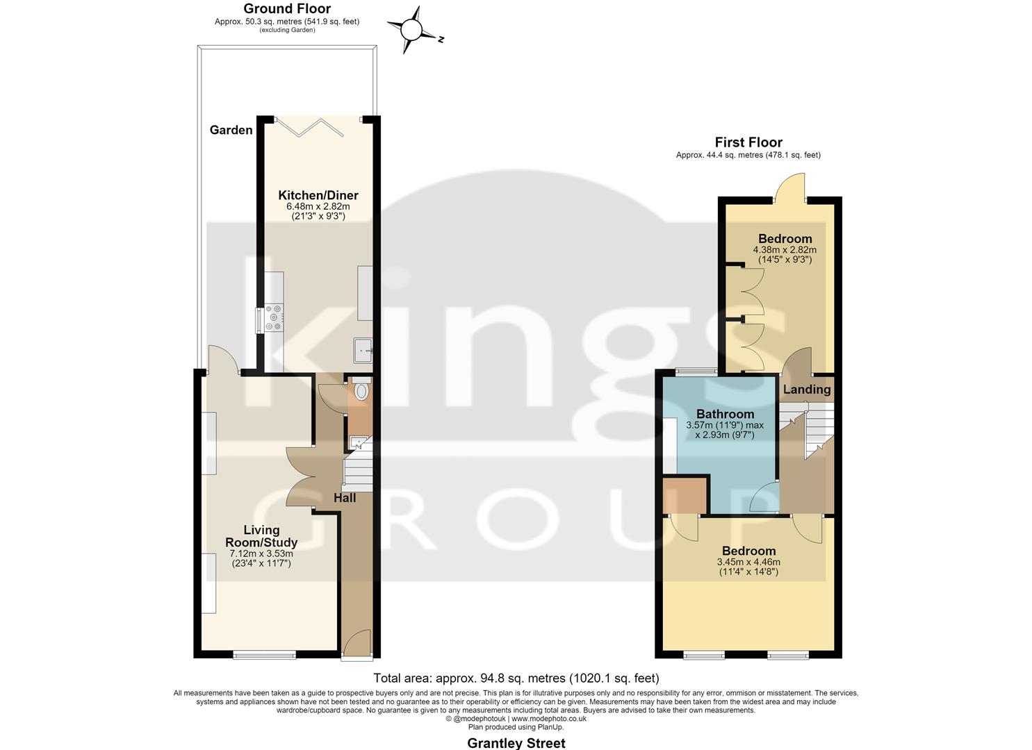 95, Grantley Street, London floorplan