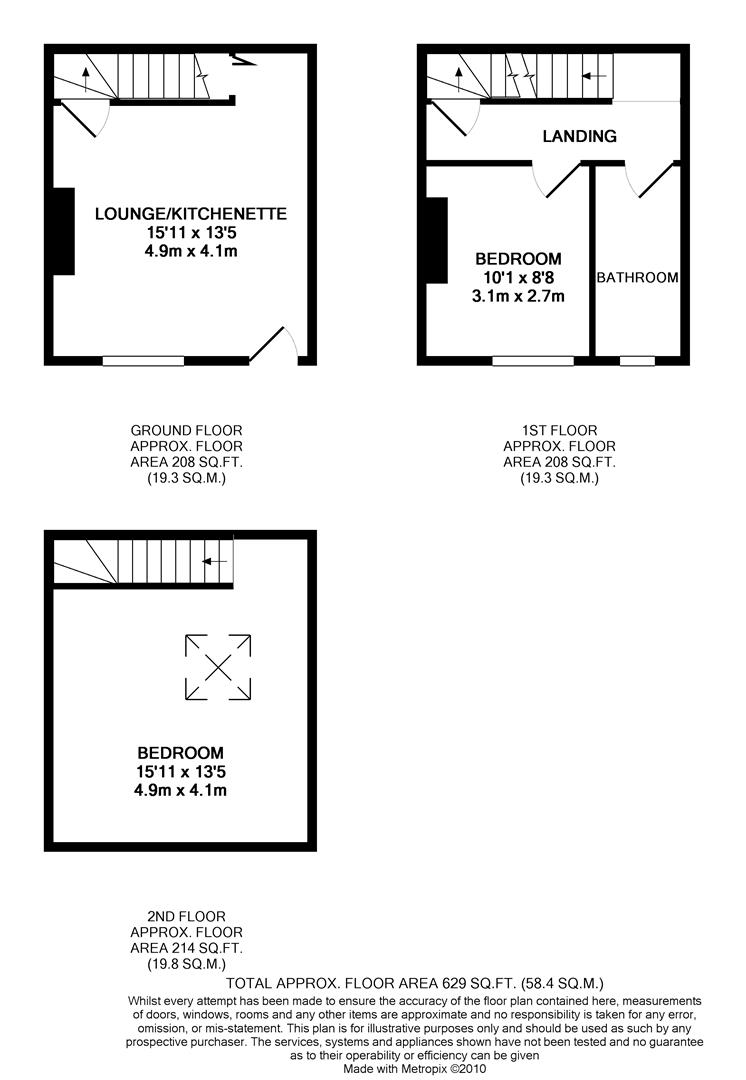 11, Brunswick Place, Bradford floorplan