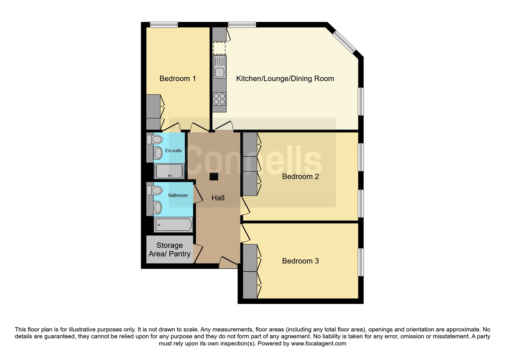 Flat 18, Radley House, 186-188, High Street, Slough floorplan