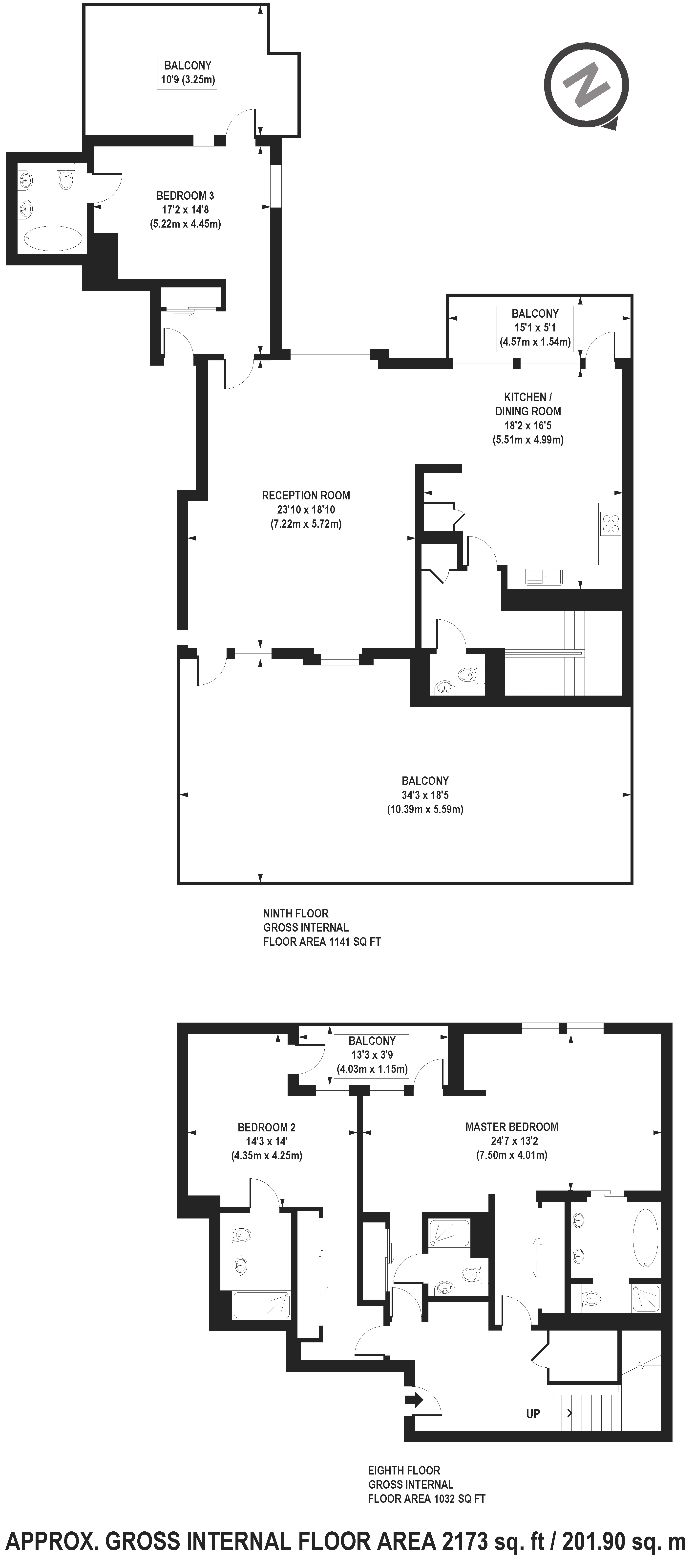 3 Bedrooms Flat to rent in Baker Street, London NW1