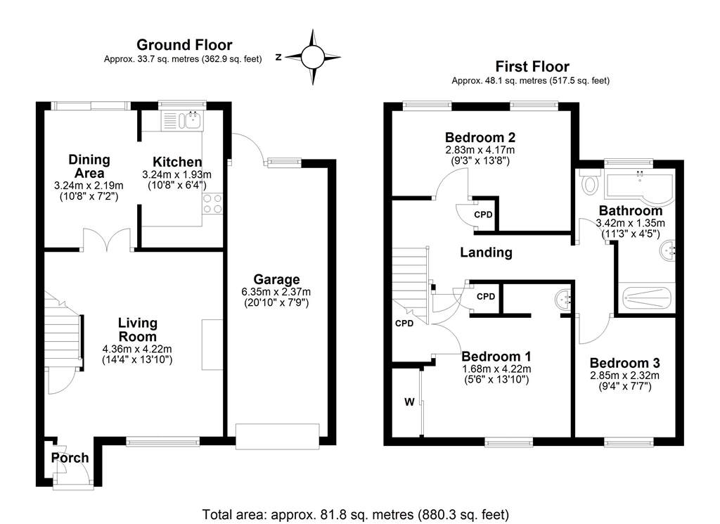 6, Hazelwood Close Devon, Honiton floorplan