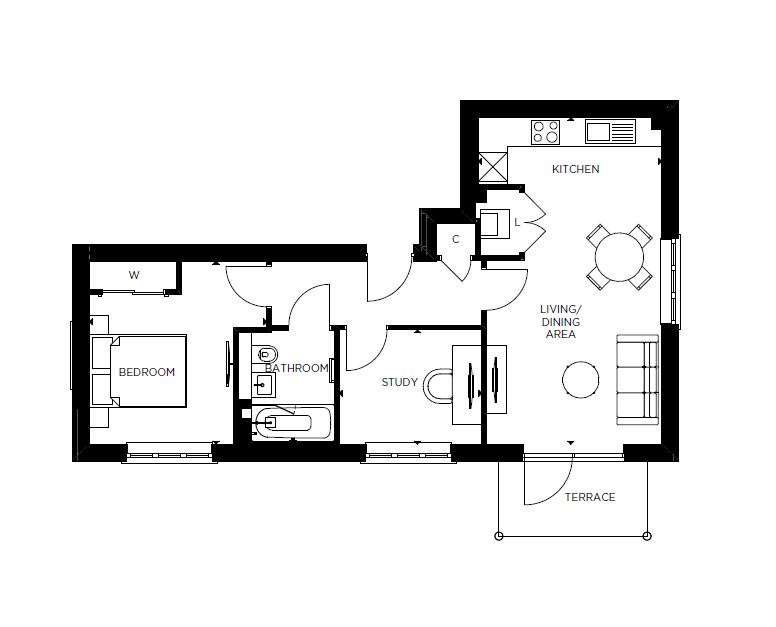 Plot 505 Mallard House, High Wycombe floorplan