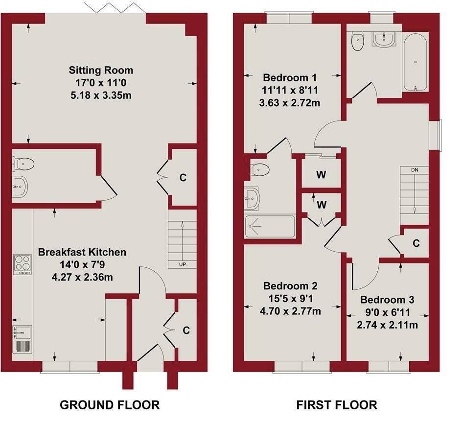 35 Thornfield Way, Nottingham floorplan