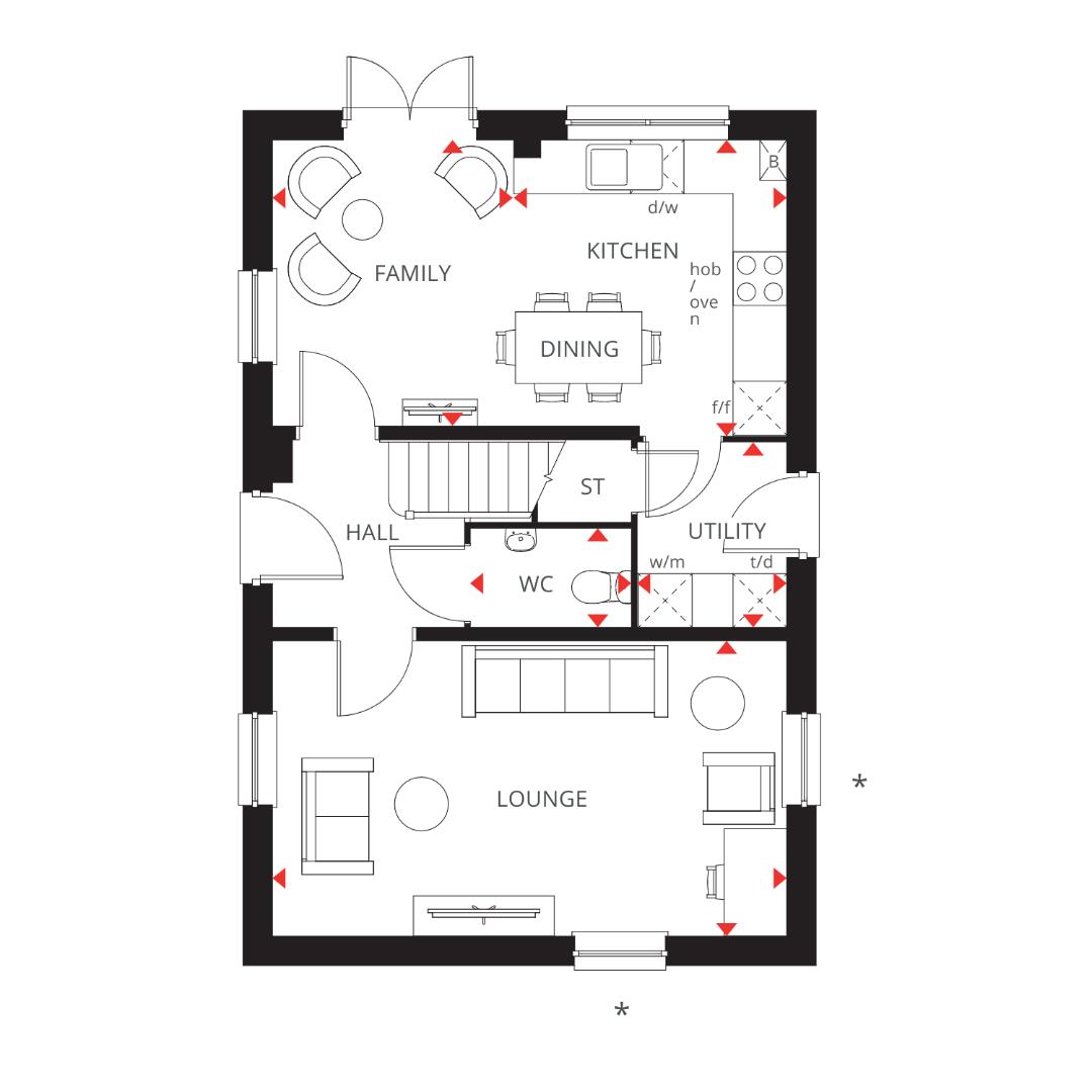 The Foxglove, Watery Lane, Lichfield floorplan