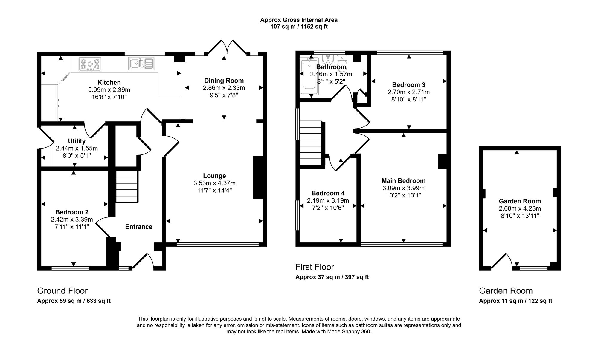 7 Gainsborough Close, Wigan floorplan