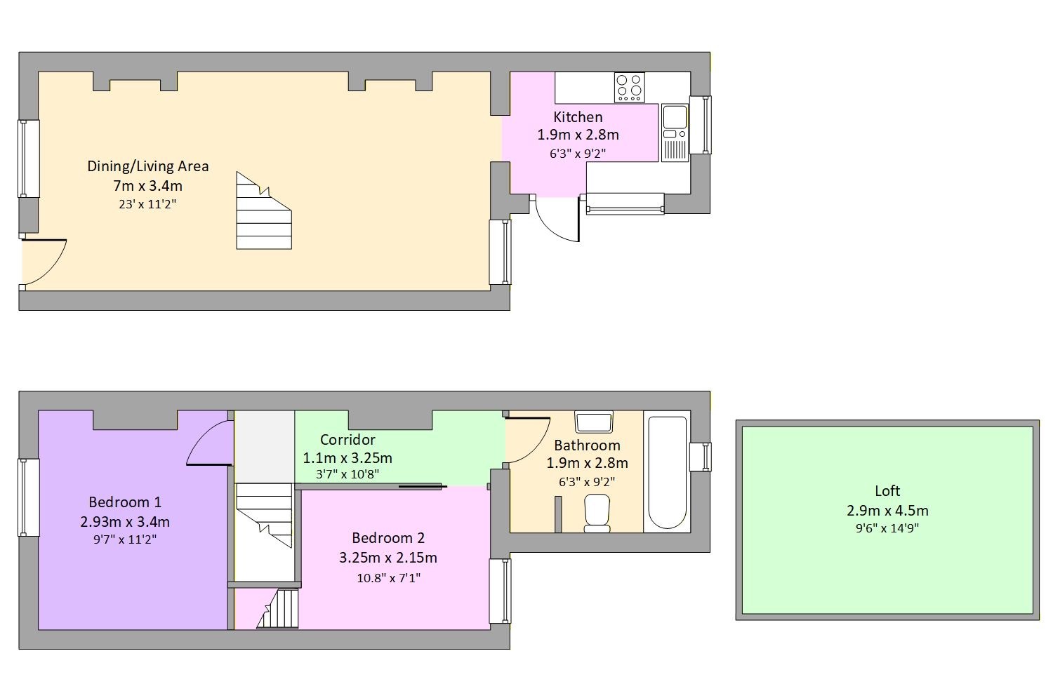 44, North Road, Bournemouth floorplan