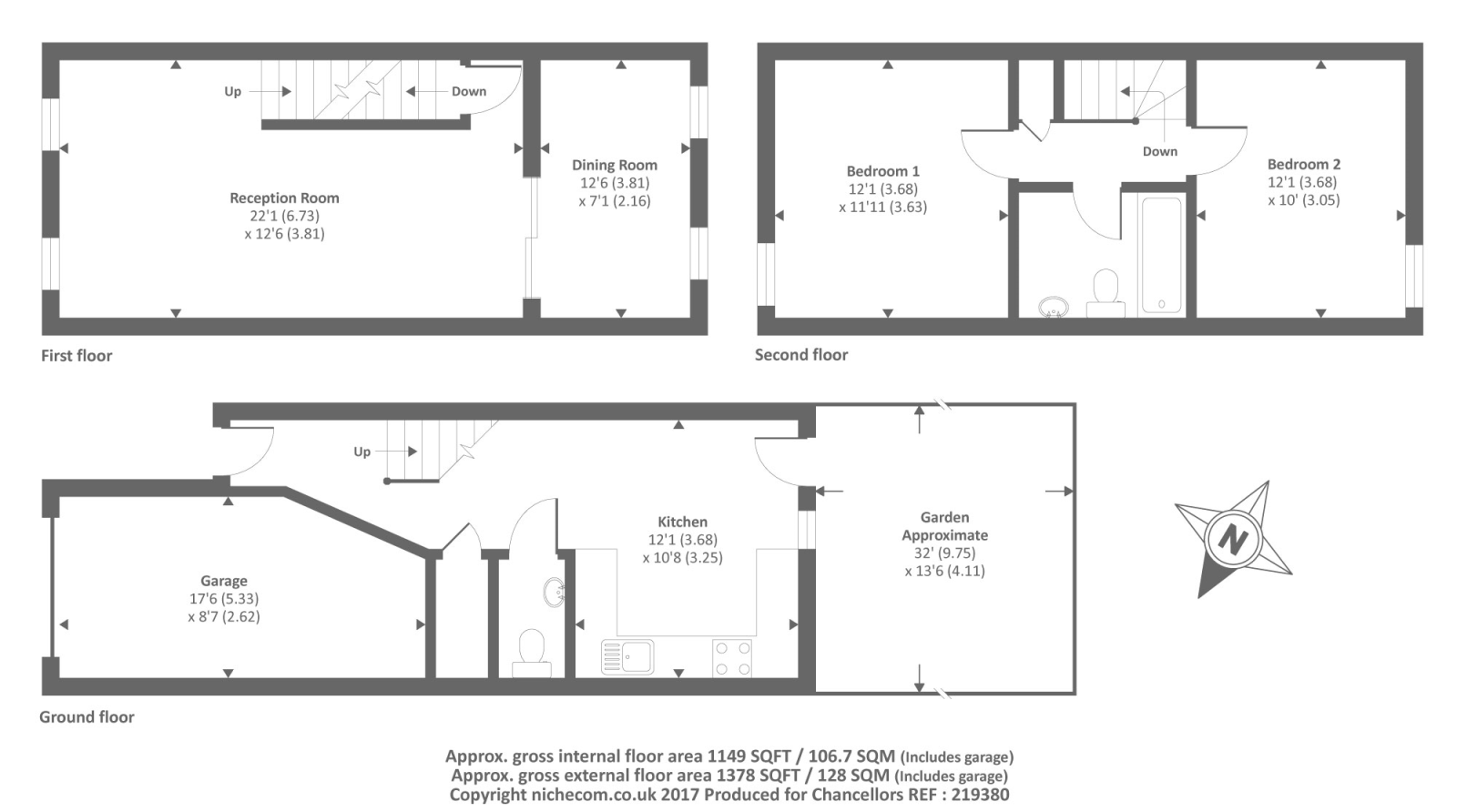 2 Bedrooms Terraced house to rent in Green Ridges, Headington OX3