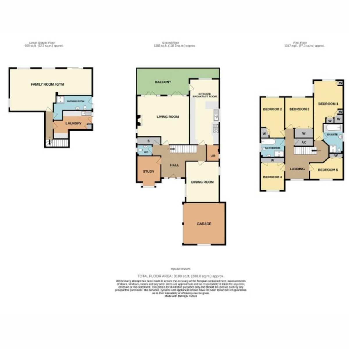 46, Fernlea Road, South Benfleet floorplan