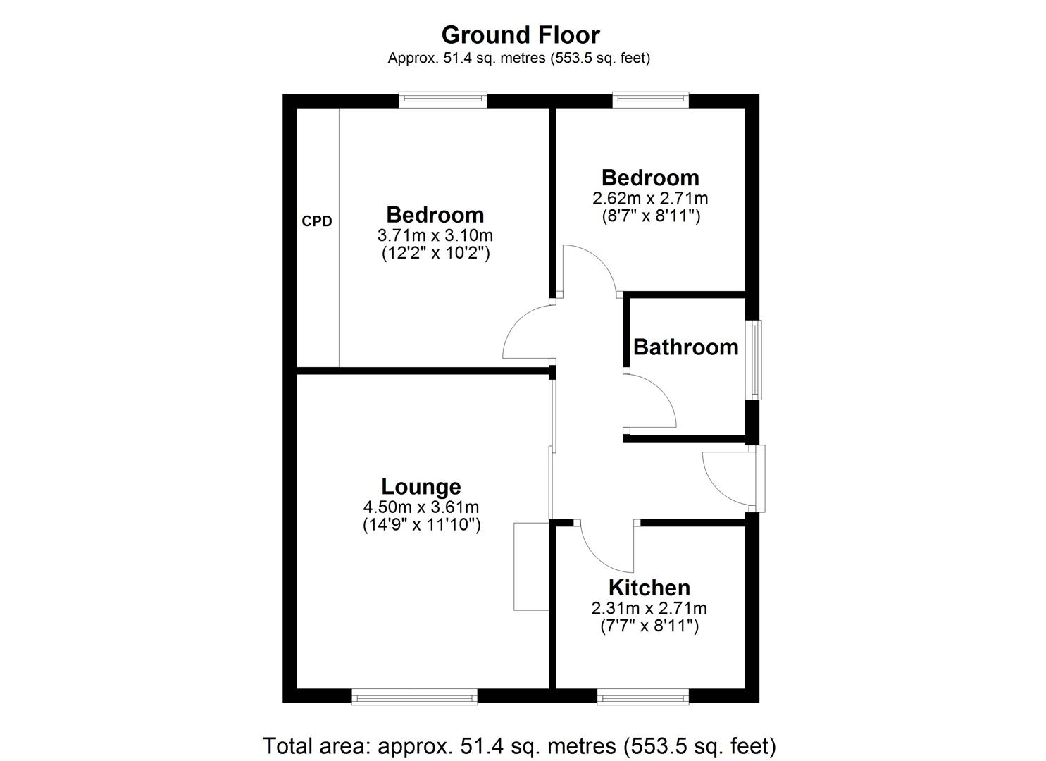 70, Woodlands Road, Huddersfield floorplan