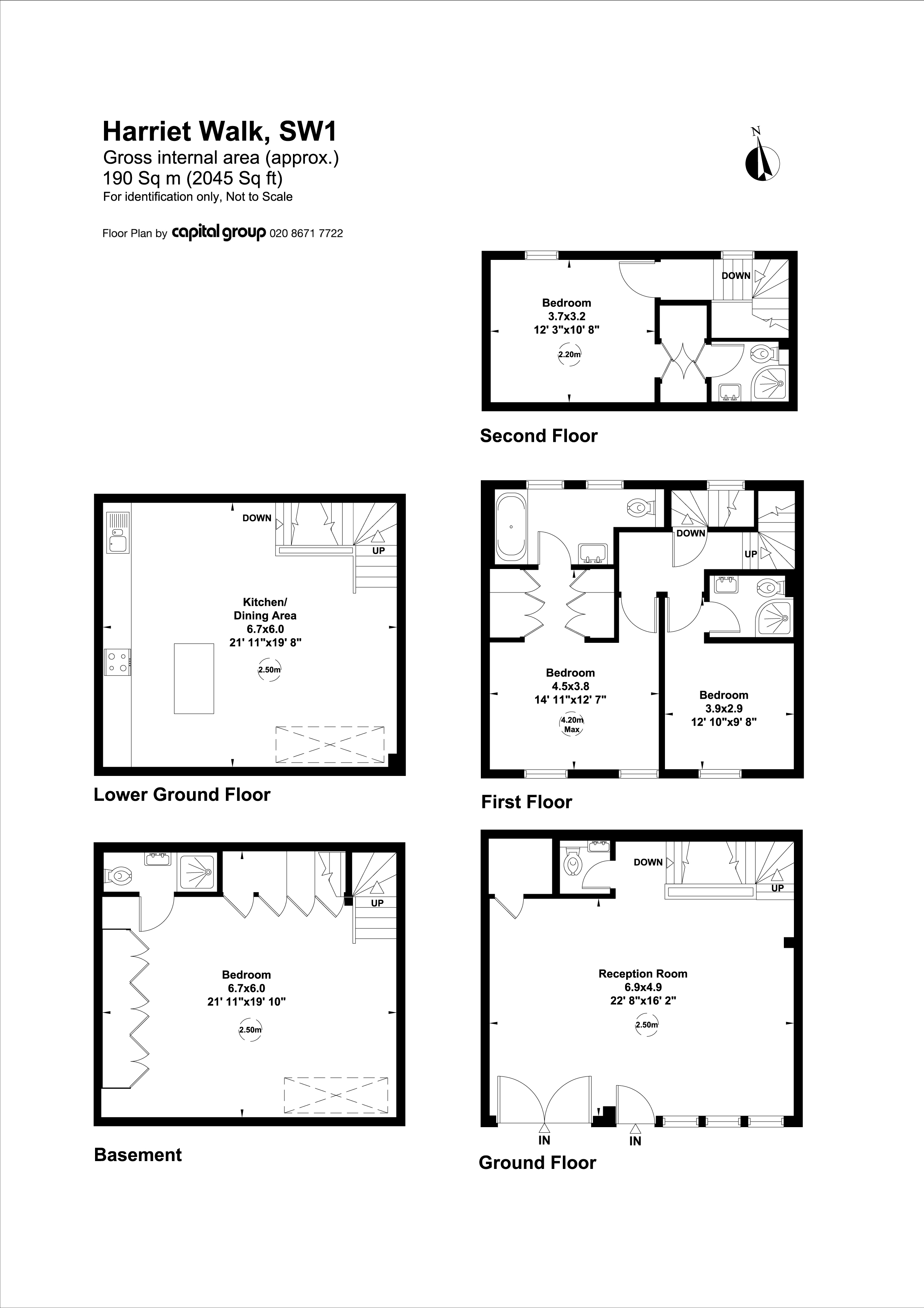 Harriet Walk, London floorplan