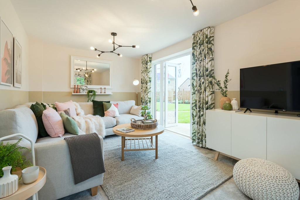 A Bright And Airy Space With French Doors To The Rear Garden