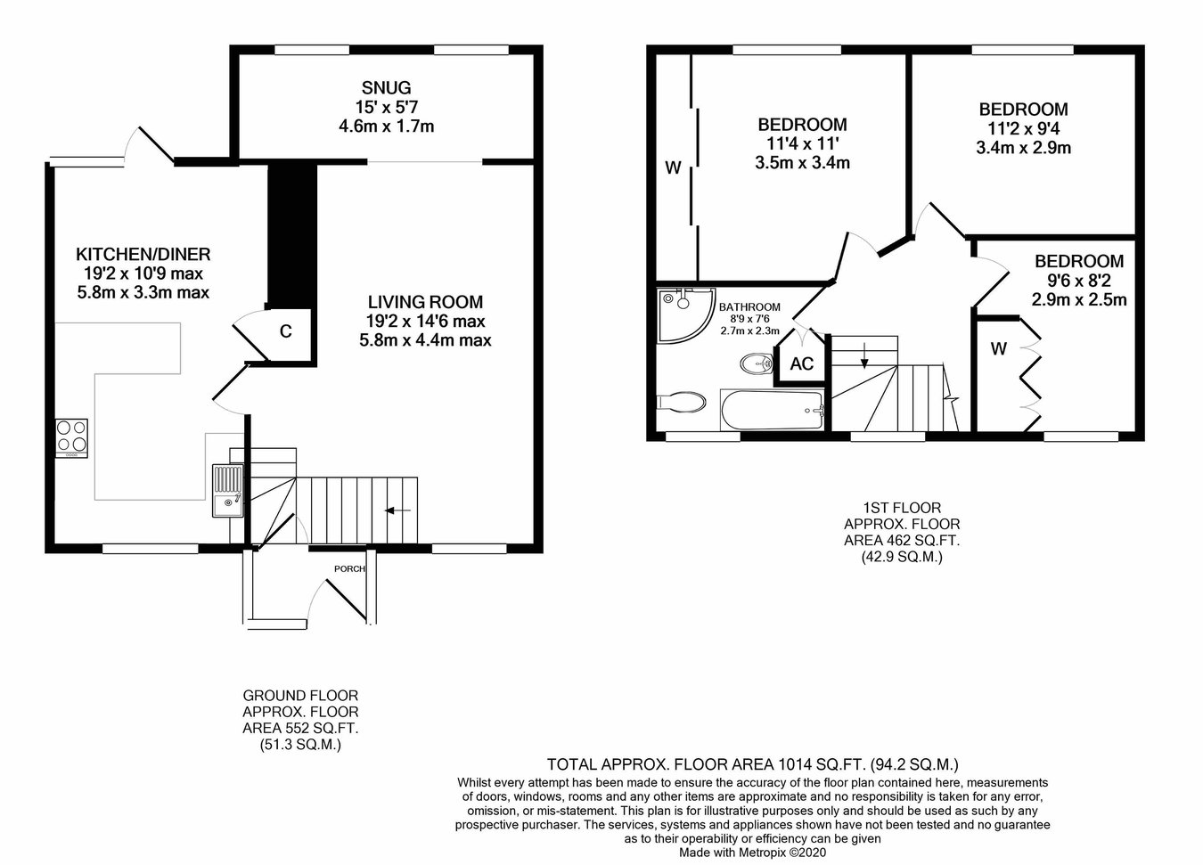 21, Trenewydd, Brecon floorplan