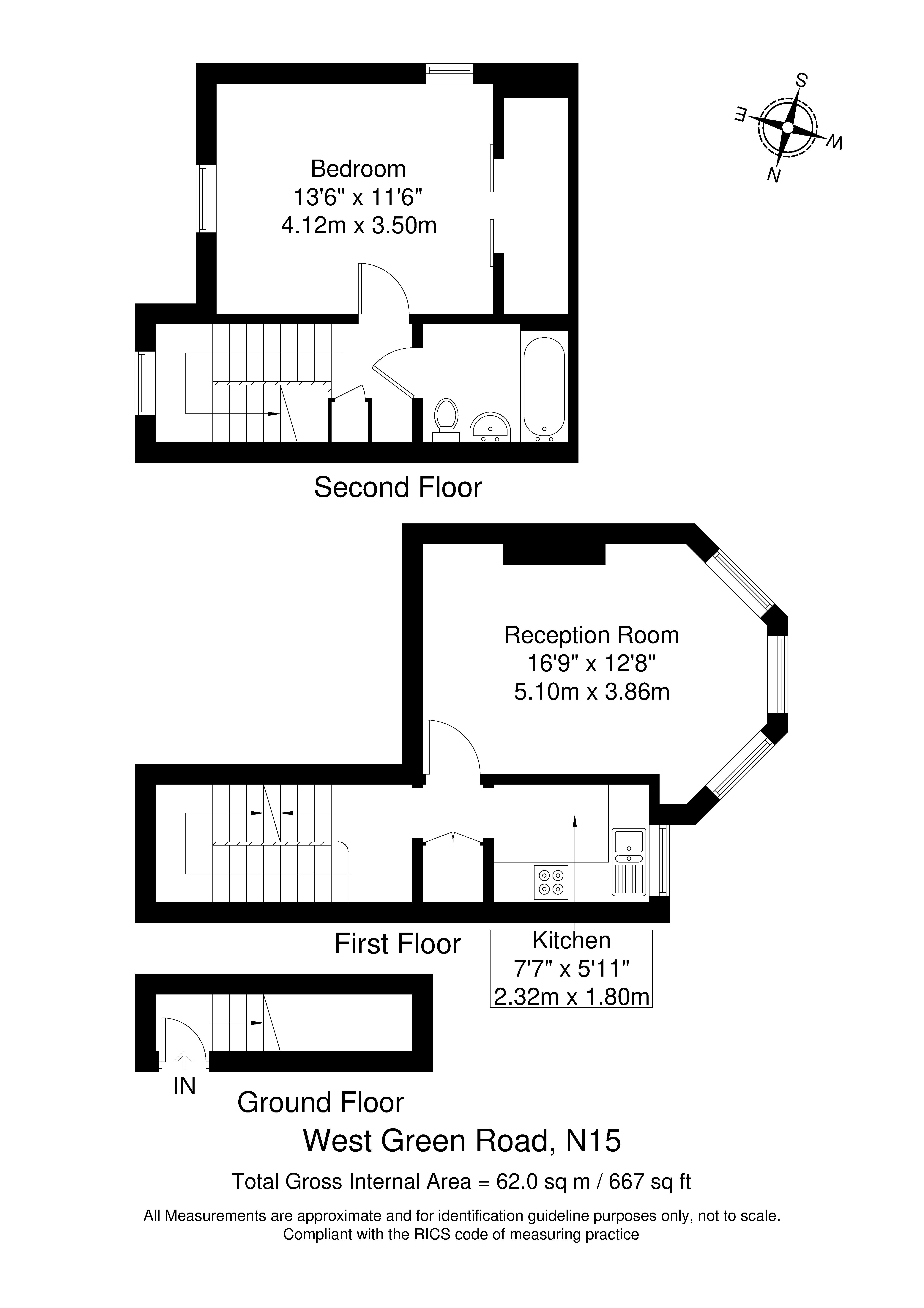 536c, West Green Road, London floorplan