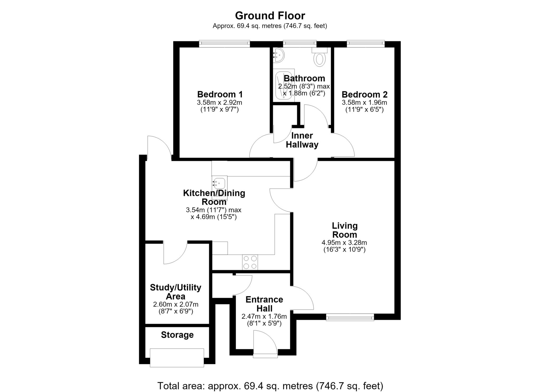 9, Gurney Drive, Reading floorplan