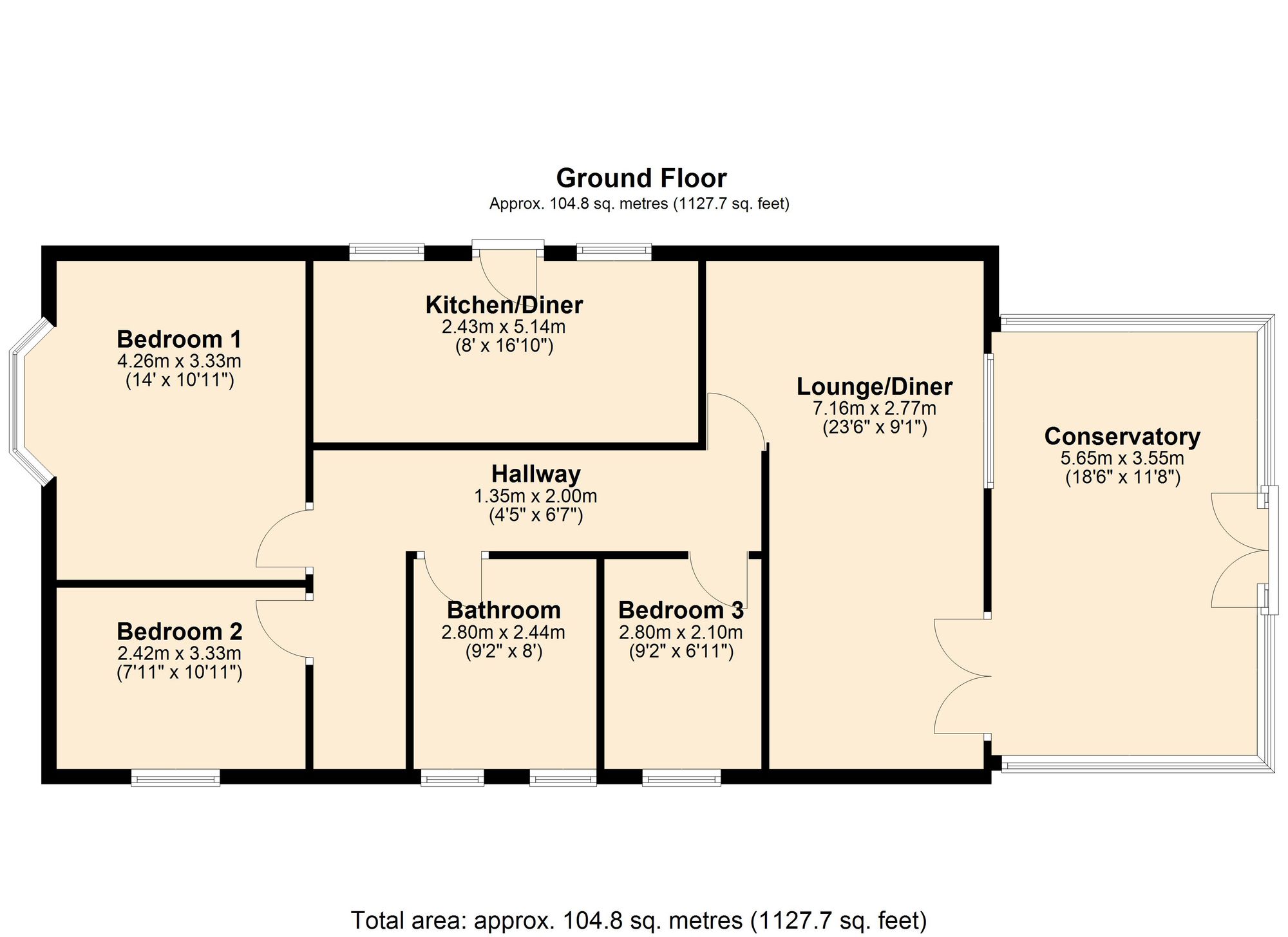 2 Earls Drive, Darwen floorplan