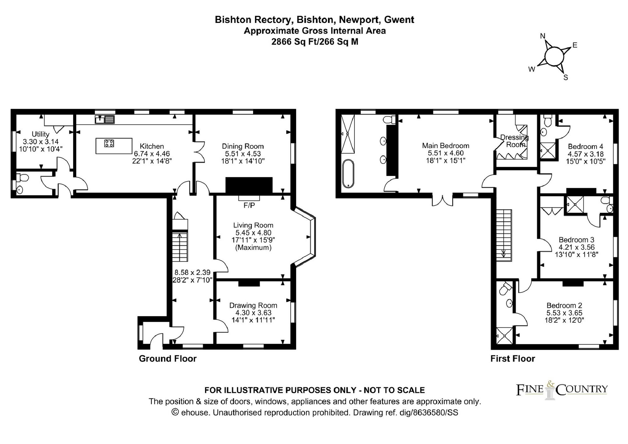 Bishton Rectory, Newport floorplan