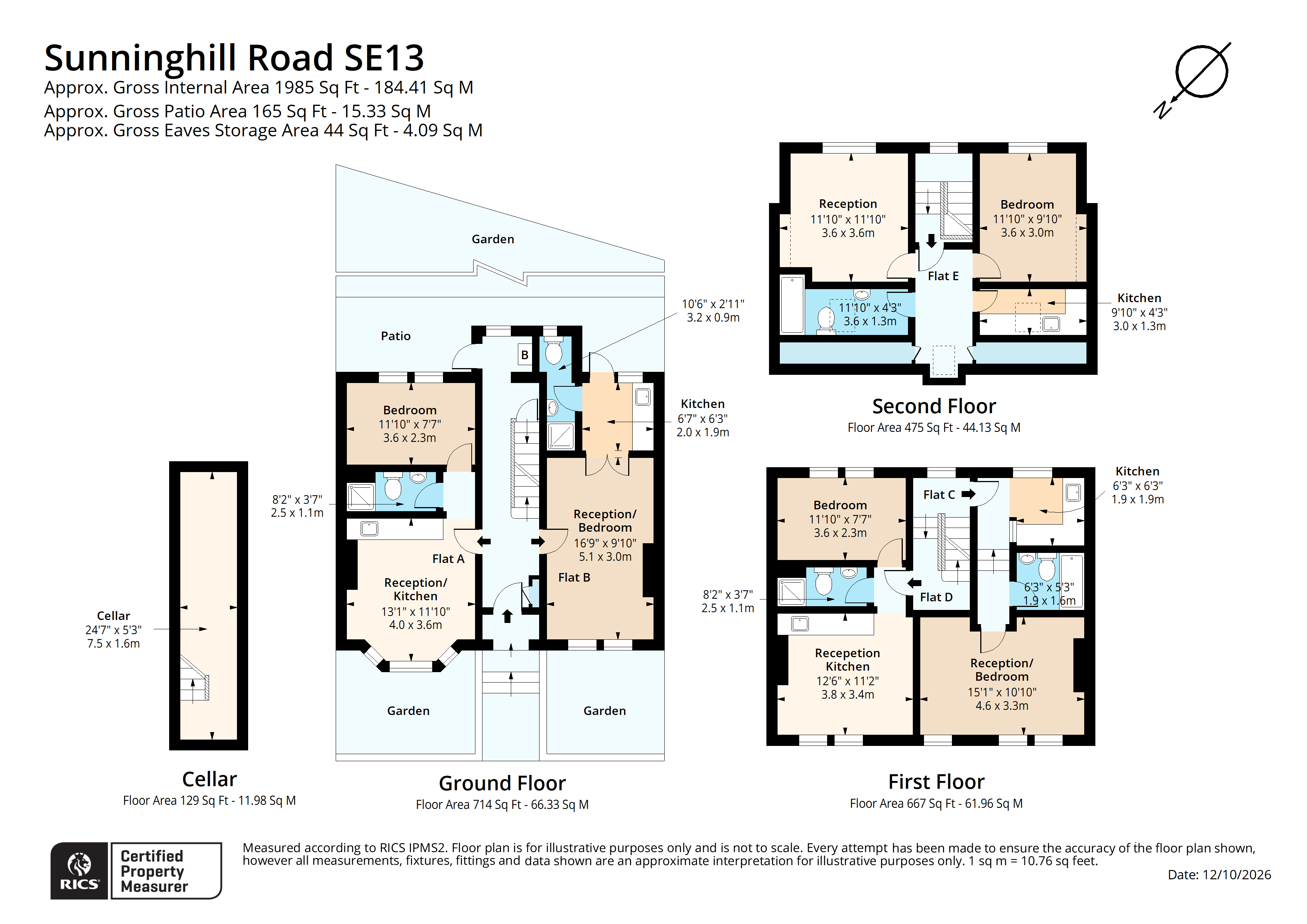 11, Sunninghill Road, London floorplan