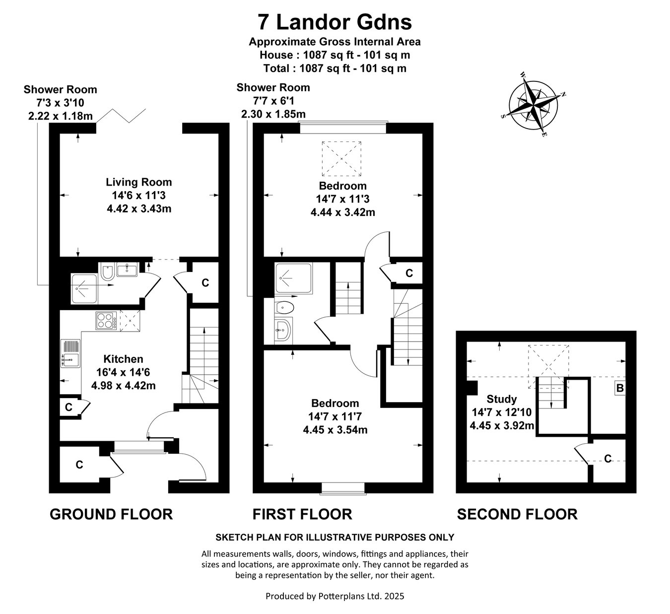 7, Landor Gardens, Cheltenham floorplan