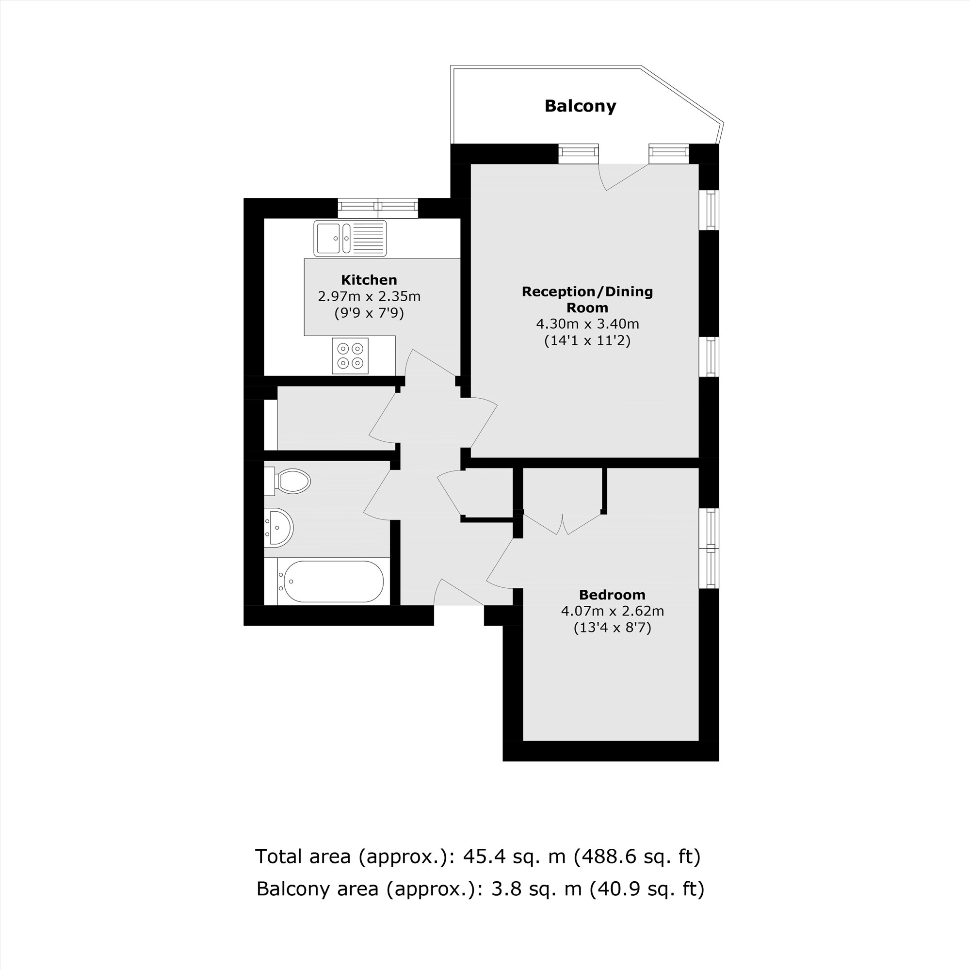 15, Woodger Road, London floorplan