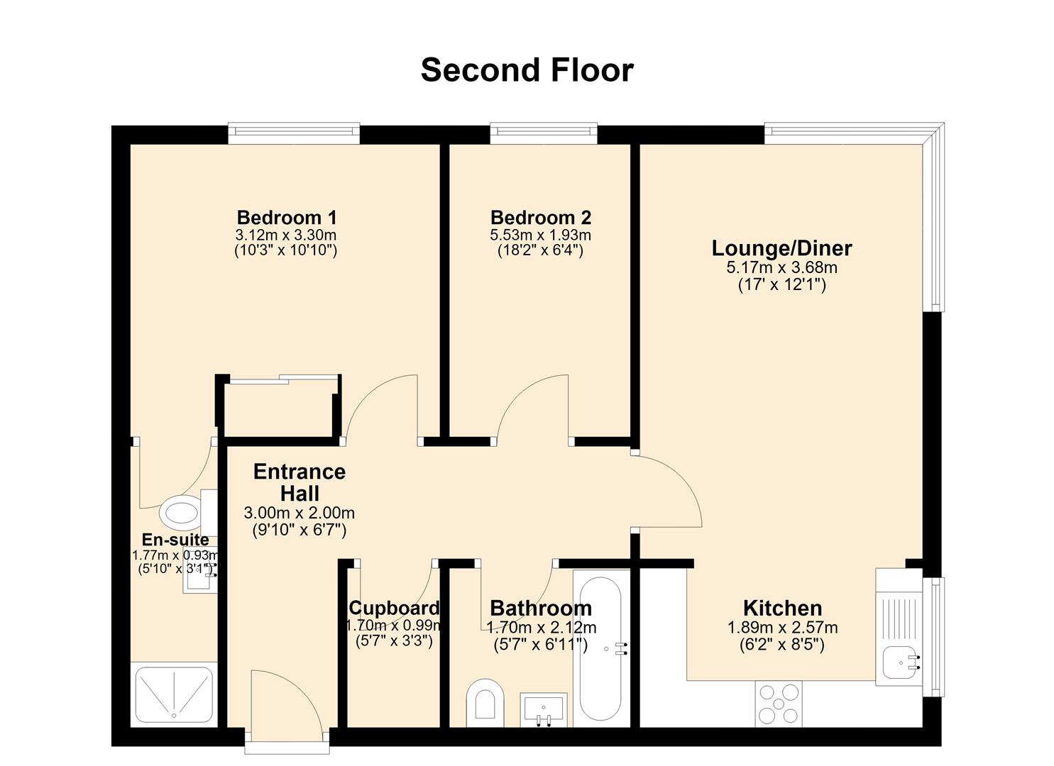 53, Cornhill Place, Maidstone floorplan