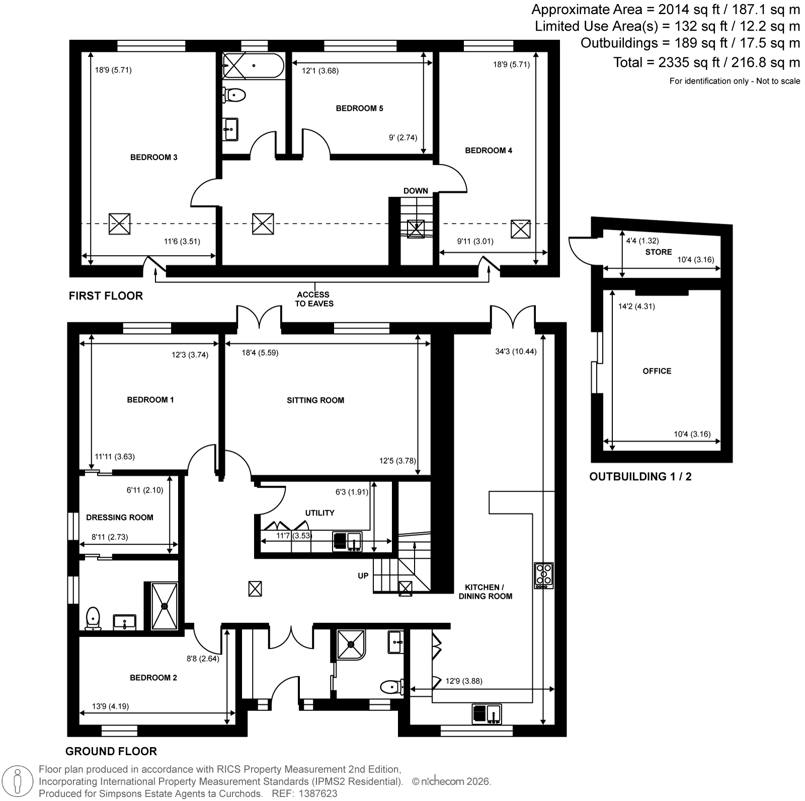 43, Romans Way, Pyrford floorplan