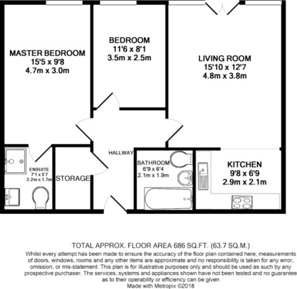 2 Bedrooms Flat to rent in Royal Crescent, Ilford IG2