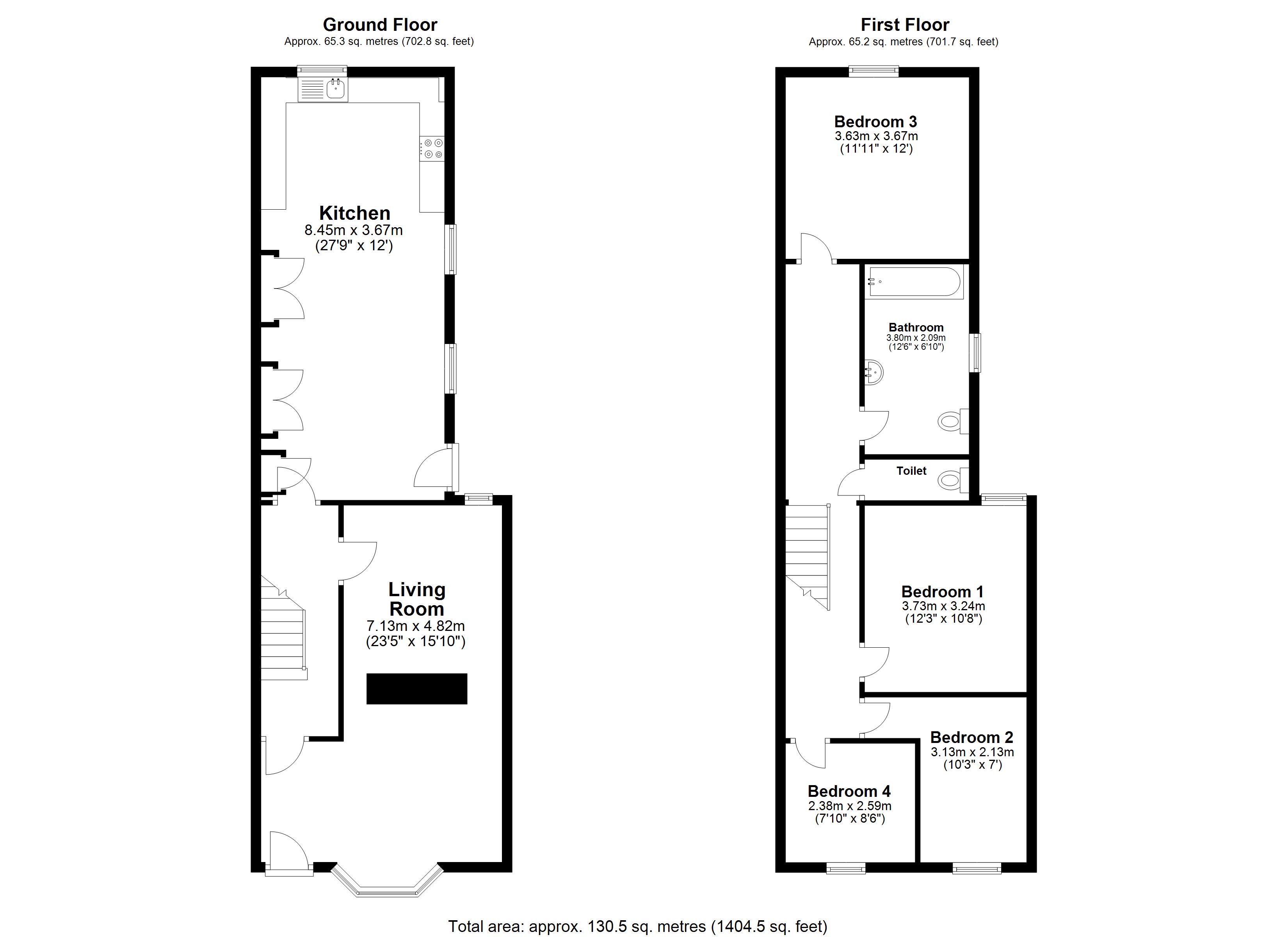 82, Blenheim Road, Deal floorplan