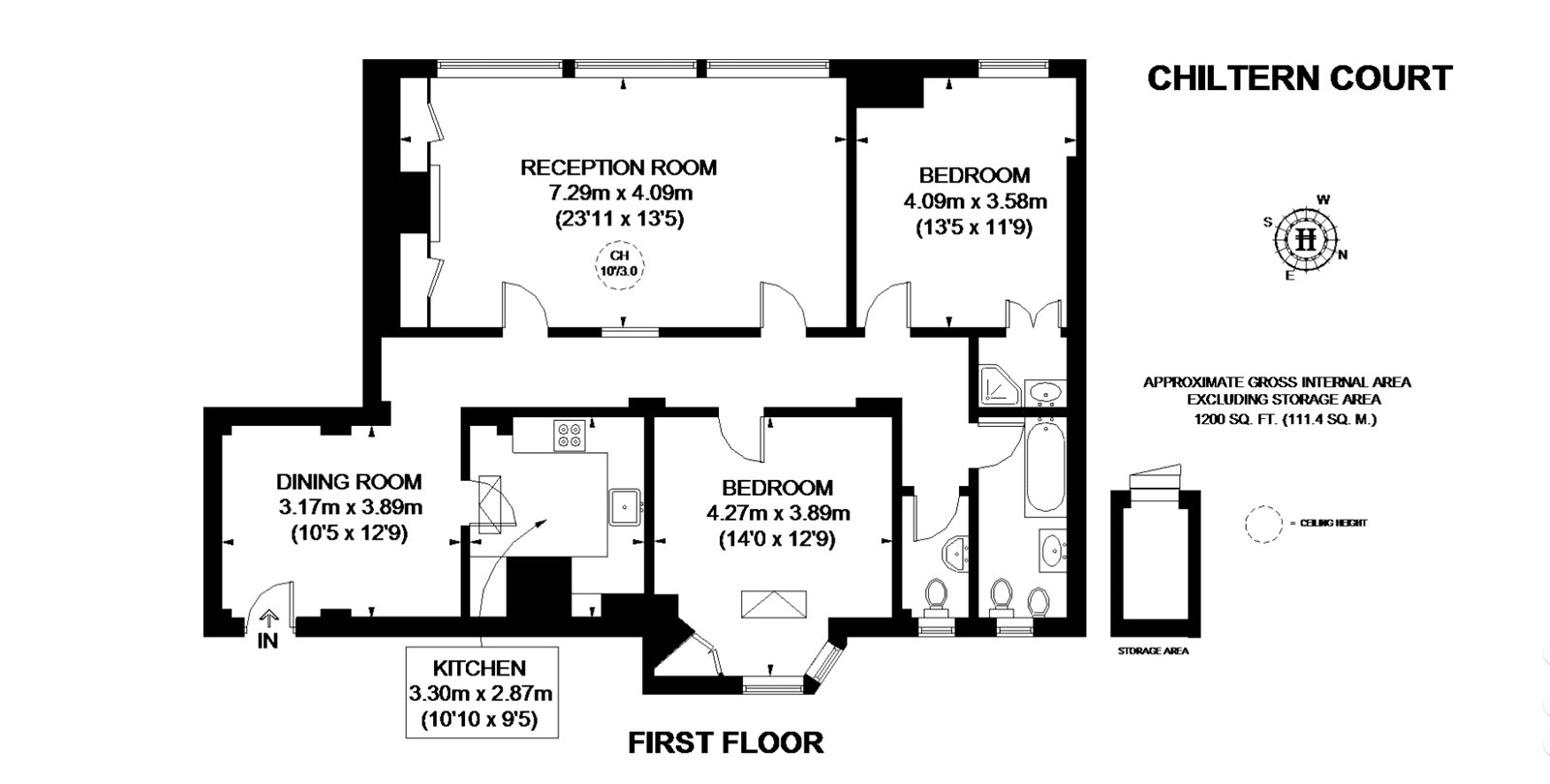 2 Bedrooms Flat for sale in Chiltern Court, Baker Street, Marylebone, London NW1