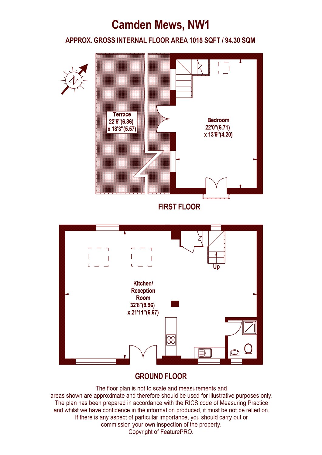 3 Bedrooms Terraced house for sale in Camden Mews, London NW1