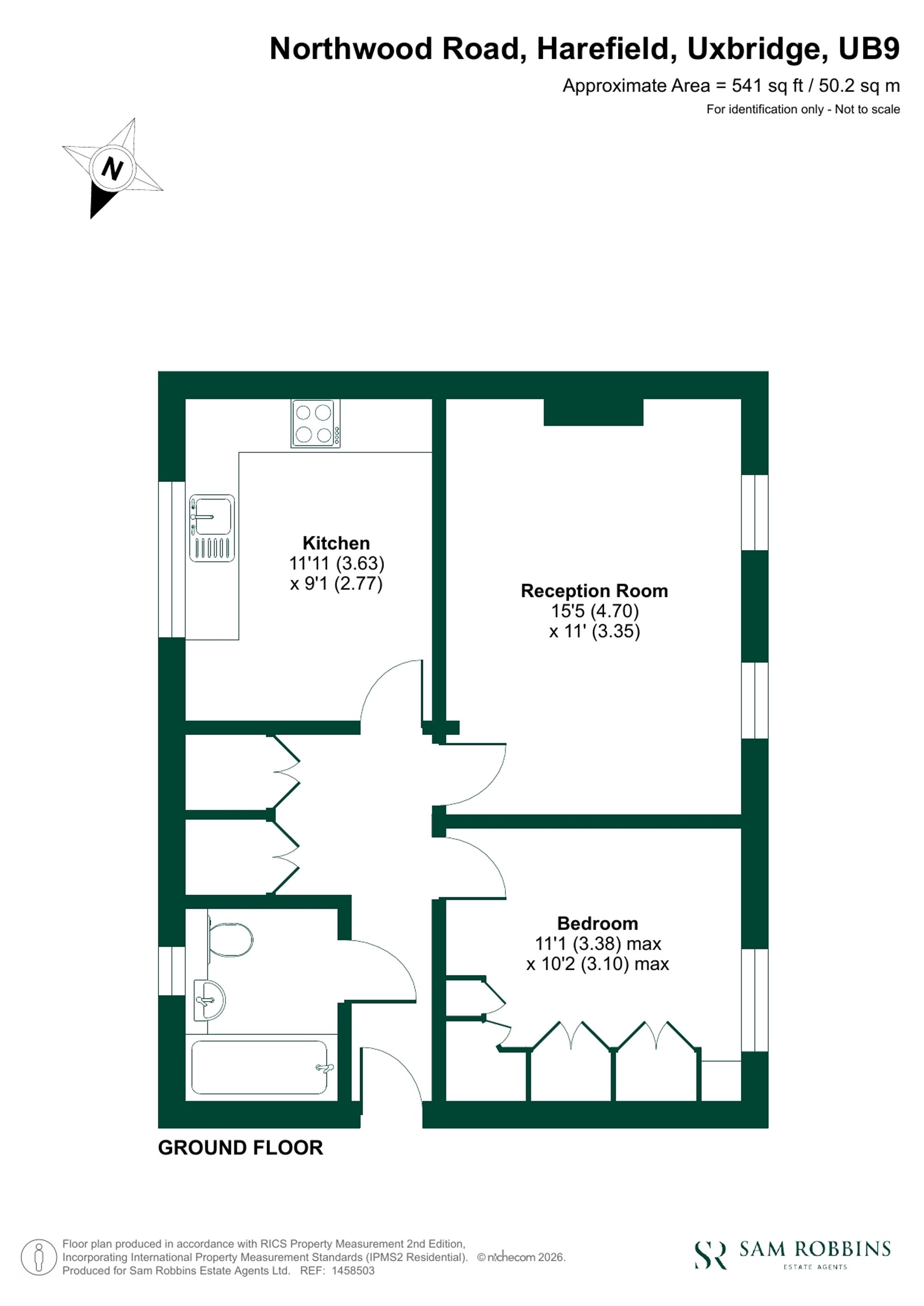 55a Northwood Road, Uxbridge floorplan