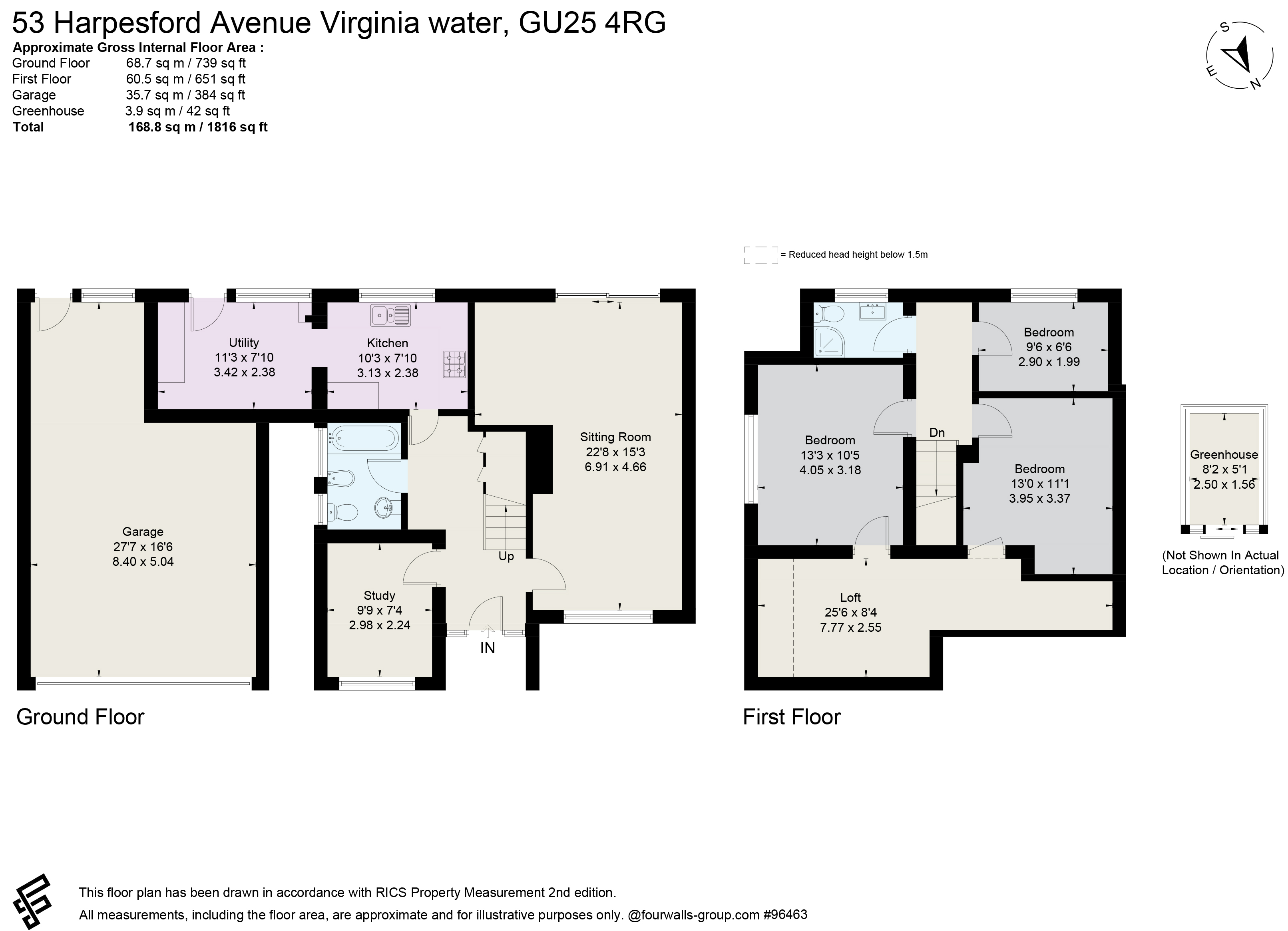 53, Harpesford Avenue, Virginia Water floorplan