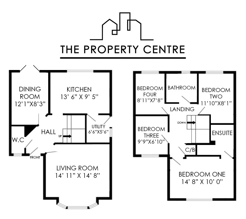 14, Warres Road, Taunton floorplan