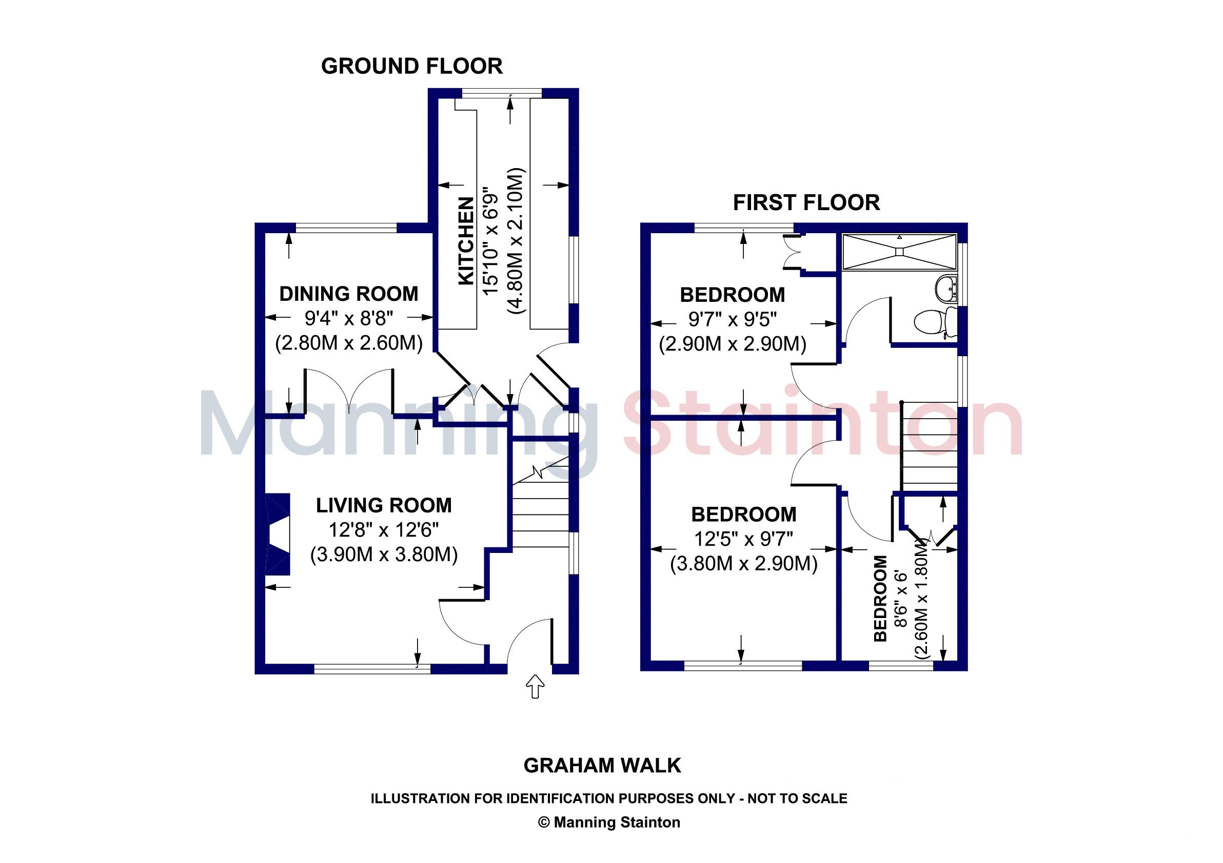 14, Graham Walk, Morley floorplan