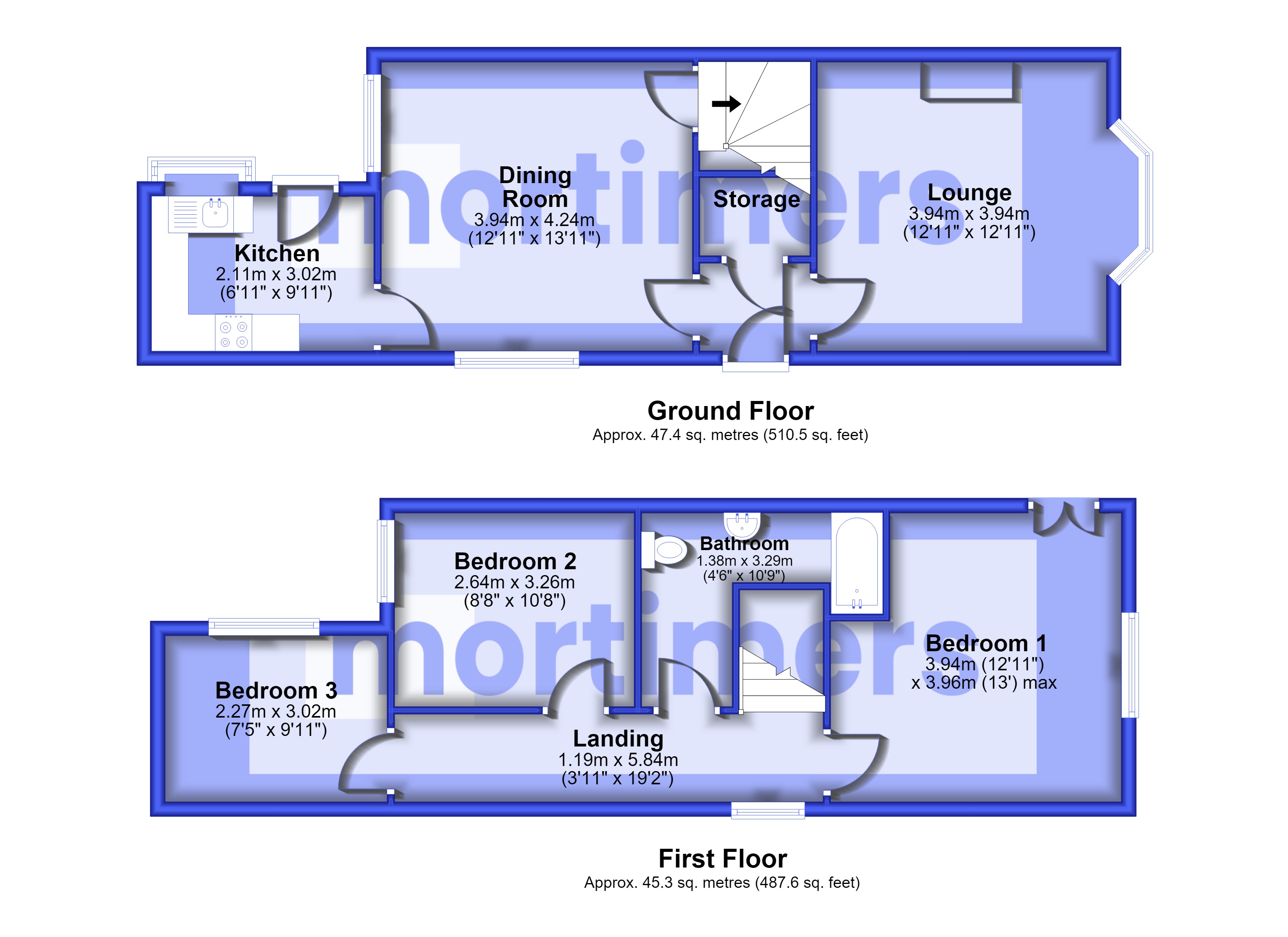 2A, George Street, Blackburn floorplan
