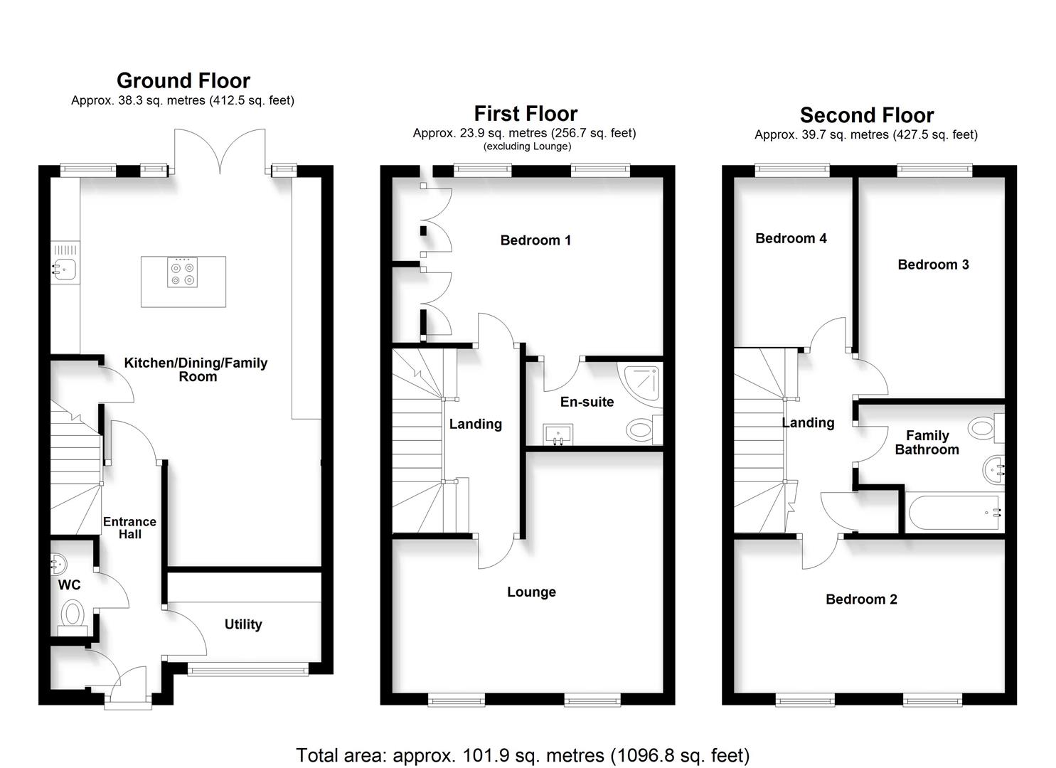 31, The Beacons, Stevenage floorplan