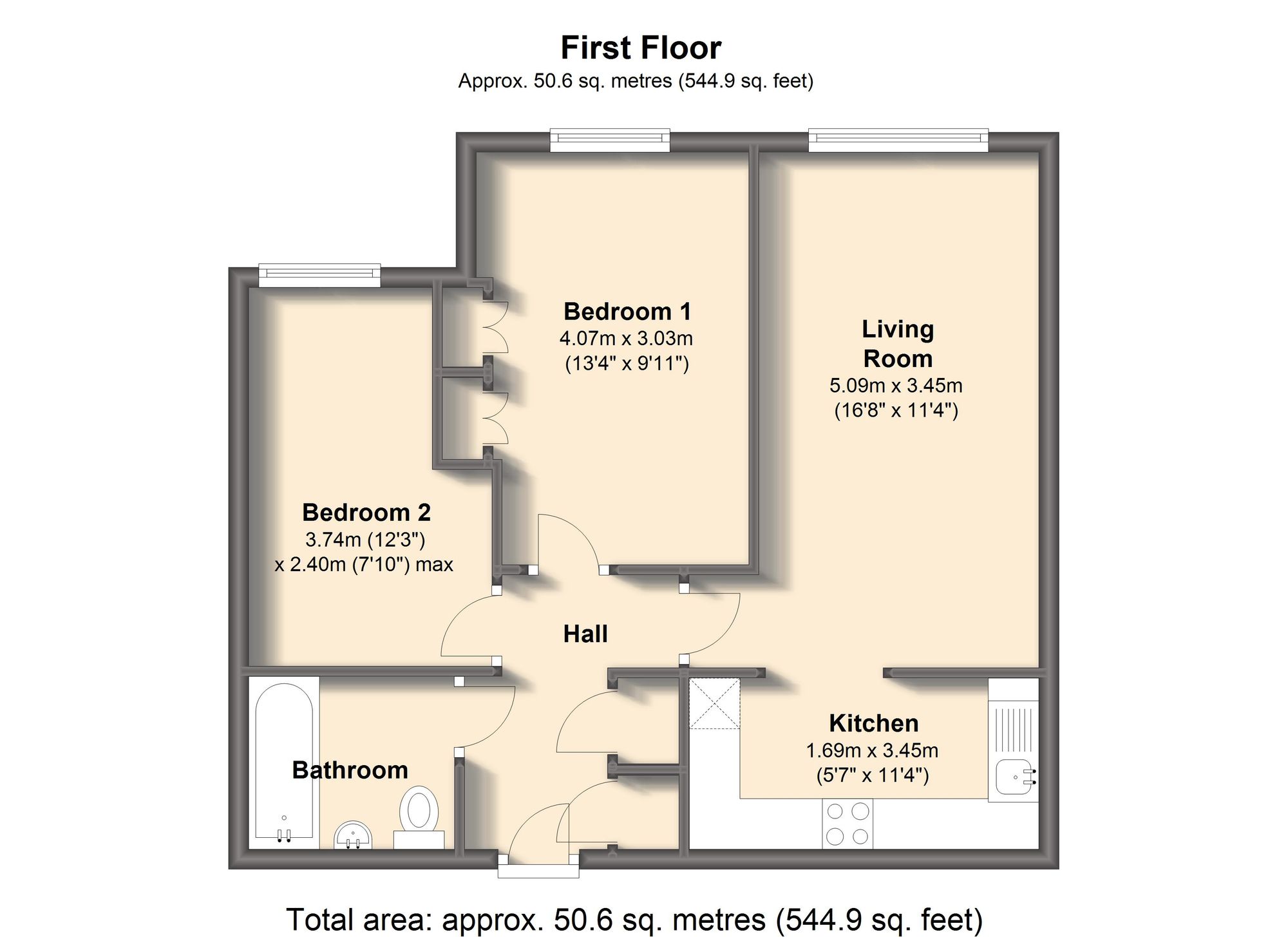 9 Barclay Grange, Chesterfield floorplan