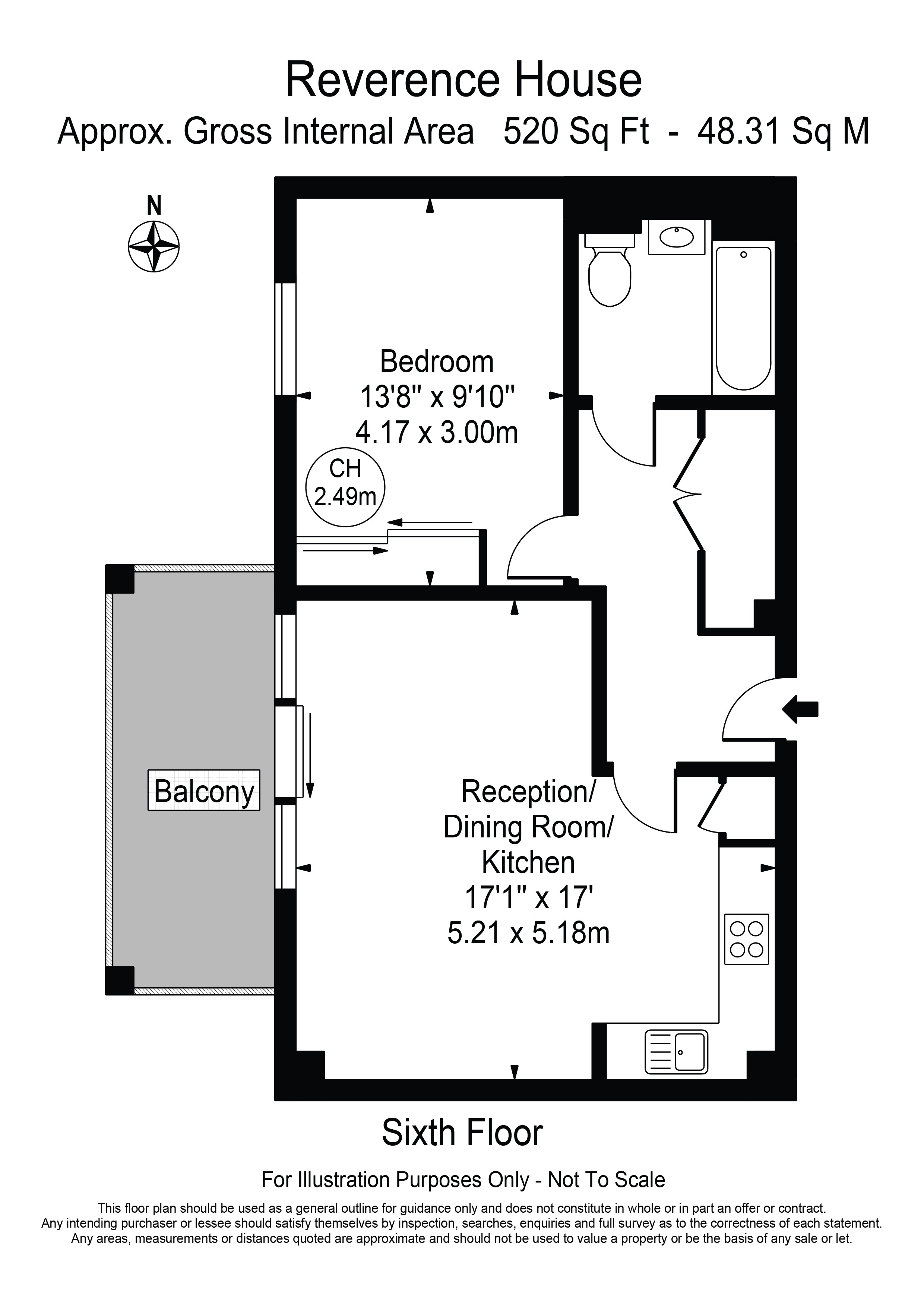 Reverence House, Lismore Boulevard, London floorplan